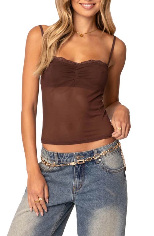 EDIKTED EDIKTED ELINA SHEER MESH BRA TOP 