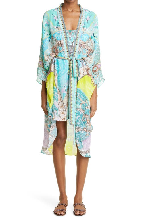 Camilla Turn Back Time Embellished Silk Robe
