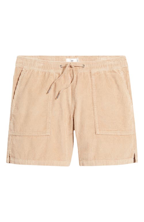 Shop Bp. Elastic Waist Corduroy Shorts In Tan Amphora