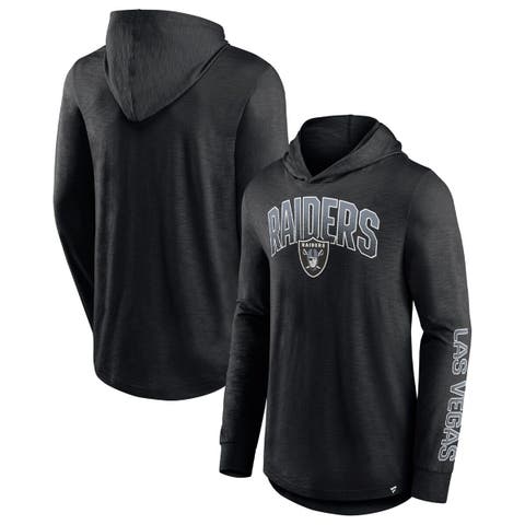 Raiders M NE Gray Block Arch Hoodie