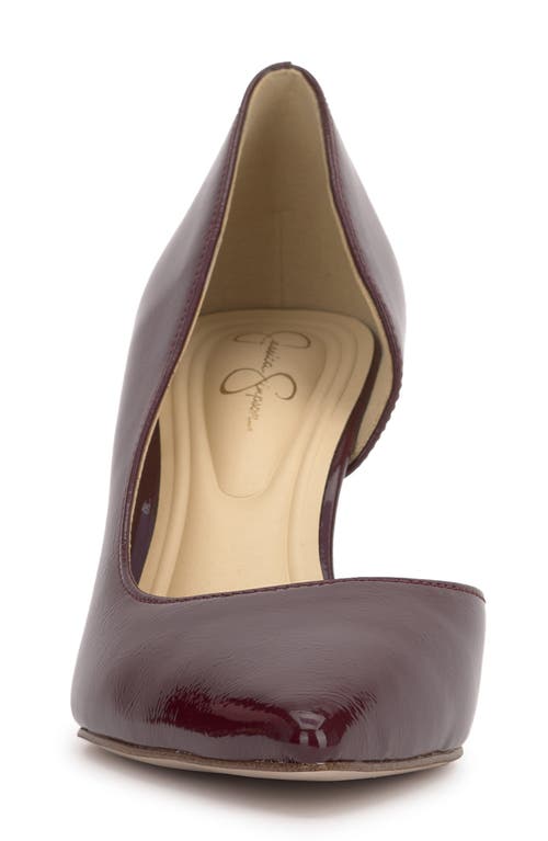 Shop Jessica Simpson Darnis Pointed Toe Half D'orsay Pump In Berrilicious