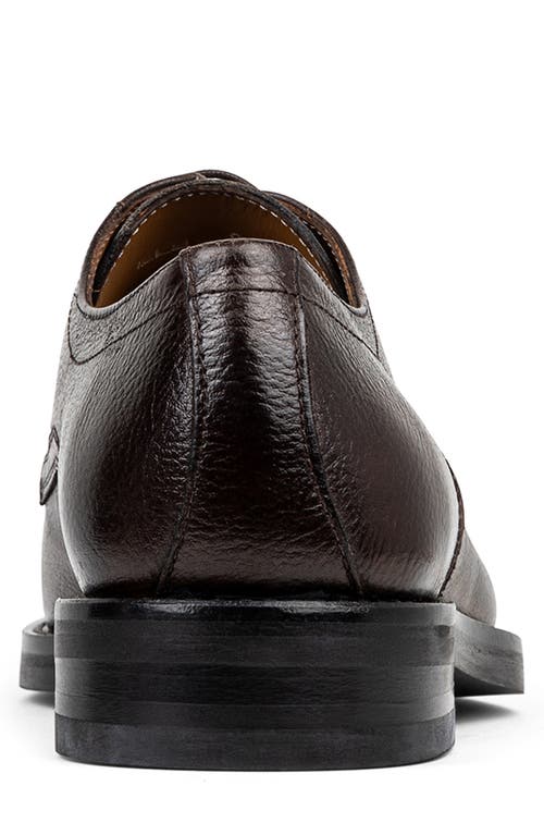 Shop Donald Pliner Russell Derby In Dark Brown