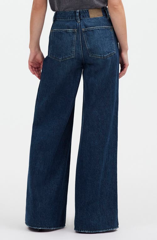 Shop Madewell Wide Sweep Denim Jeans In Poplaski Wash