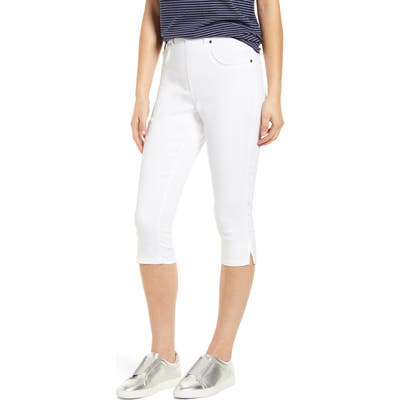 Hue Ultrasoft High Waist Capri Denim Leggings, White