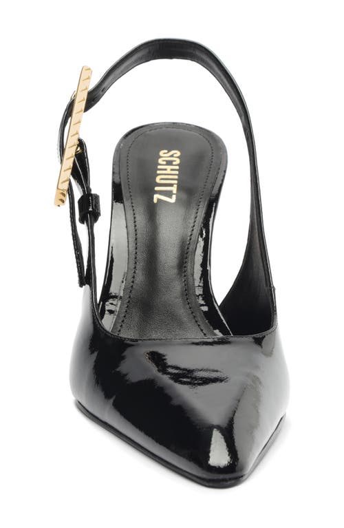 Shop Schutz Ciara Slingback Pointed Toe Pump In Black
