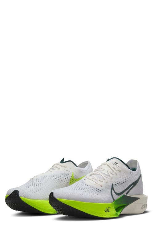 Nike Vaporfly 3 Racing Shoe In White/pro Green/volt