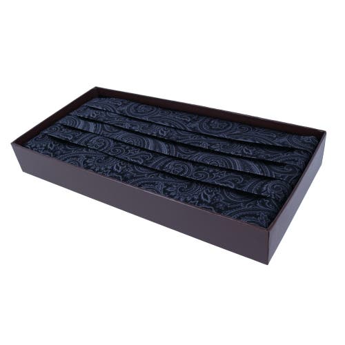 Shop Trafalgar Sobee Paisley Silk Cummerbund In Black Paisley