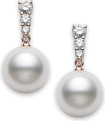 Mikimoto pearl earrings best sale nordstrom