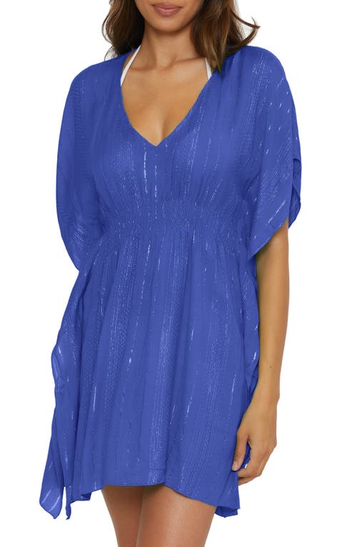 Radiance Woven Cover-Up Tunic in Ultra Marine