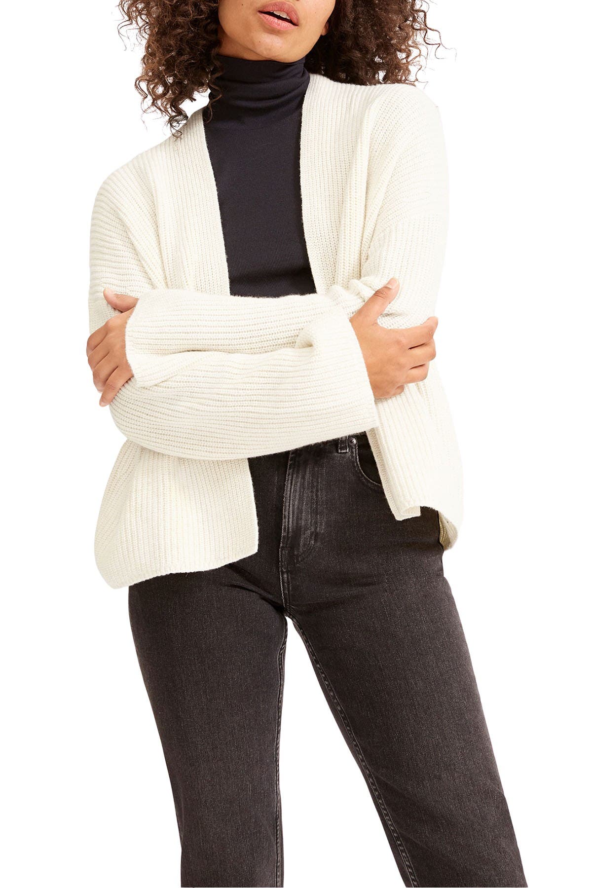 everlane twisted merino cardigan