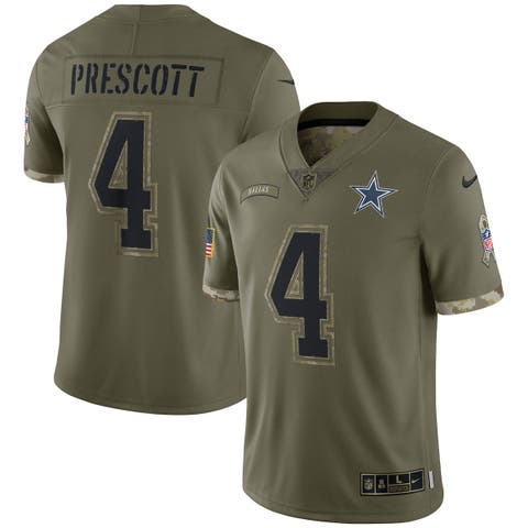 Nike Dak Prescott Dallas Cowboys Limited Green Salute to Service