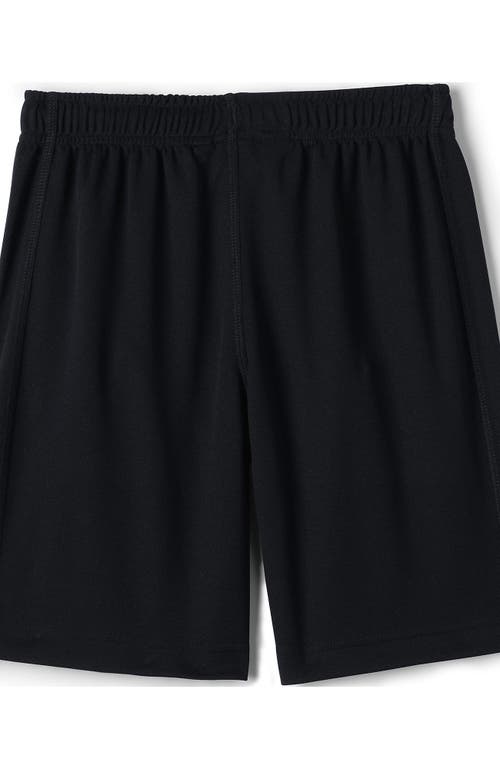 Shop Lands' End School Uniform Boys Mesh Gym Shorts In Black