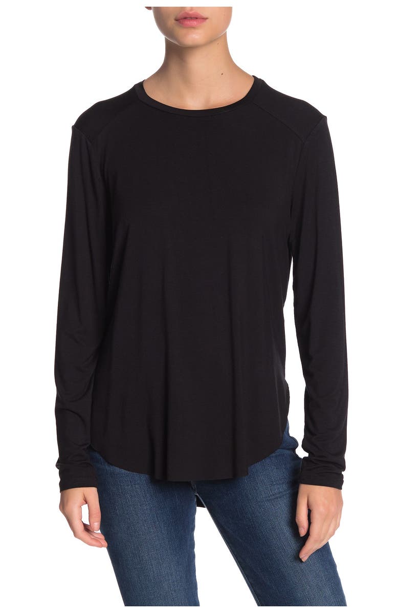 HALOGEN ® Long Sleeve Shirttail Hem Shirt | Nordstromrack