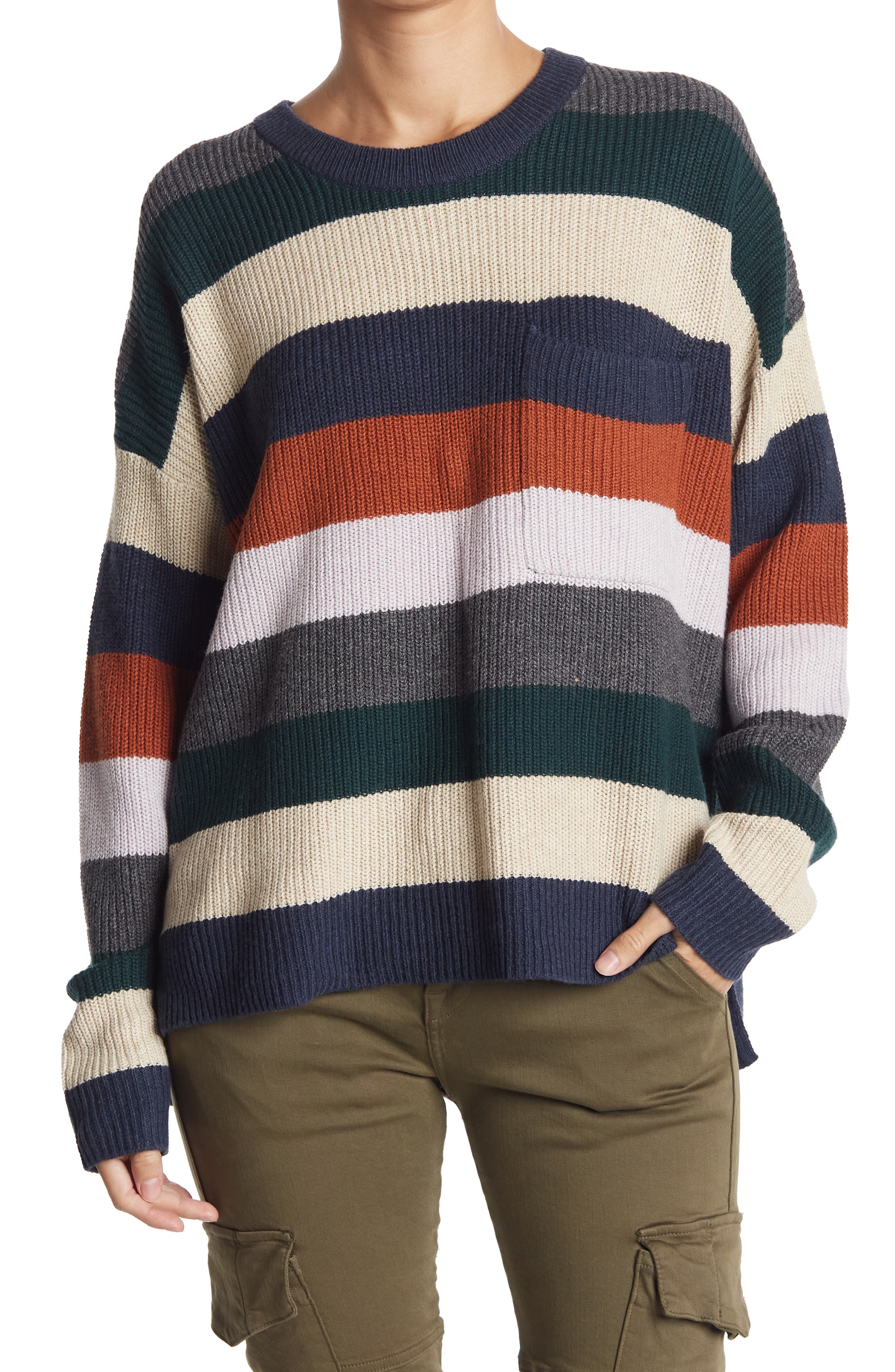 madewell rainbow stripe sweater