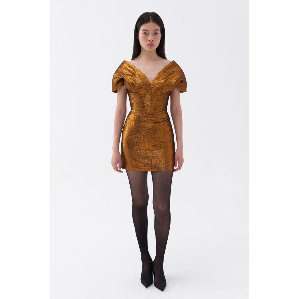 NOCTURNE NOCTURNE CORSET DESIGN MINI DRESS