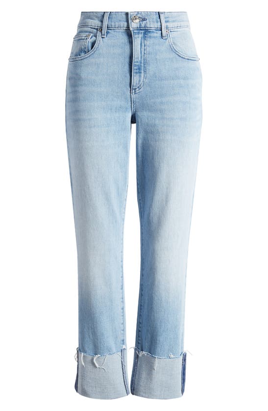 Shop Le Jean Easy Slim Raw Edge Straight Leg Jeans In Lonely Hearts