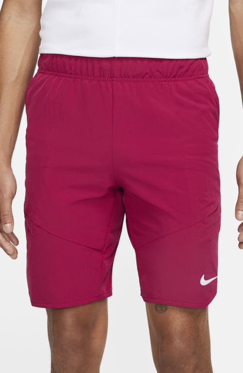 Shop Nike Court Dri-fit Advantage Tennis Shorts In Noble Red/white