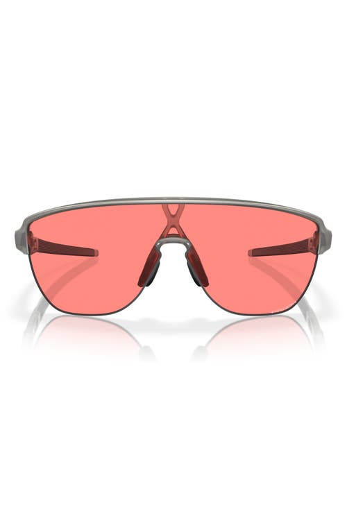 Oakley Corridor 42mm Semirimless Prizm Shield Sunglasses in Peach at Nordstrom