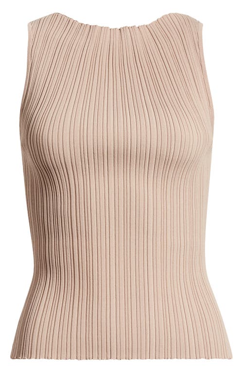 Shop Wayf Constance Rib Top In Beige