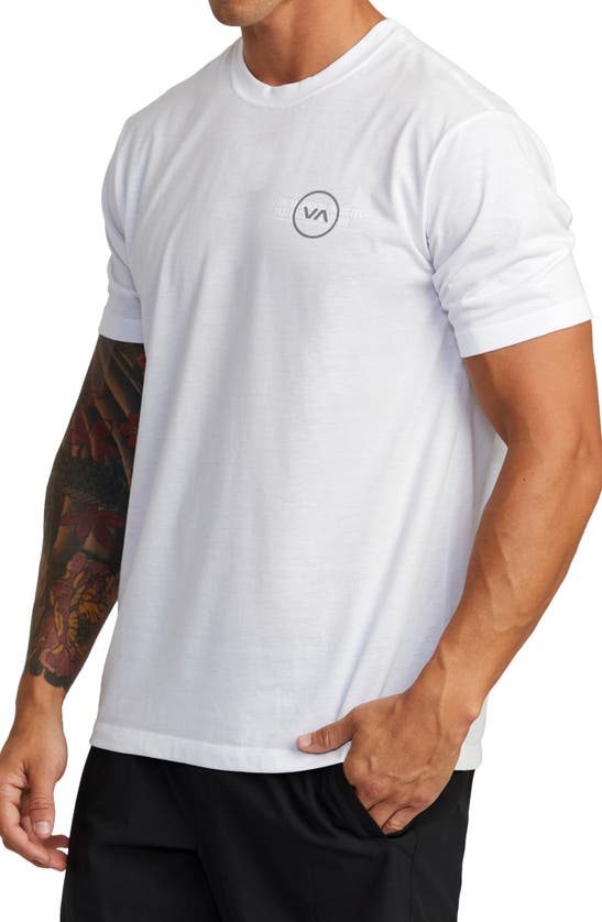 Rvca Va Levels Performance Graphic Tee In White