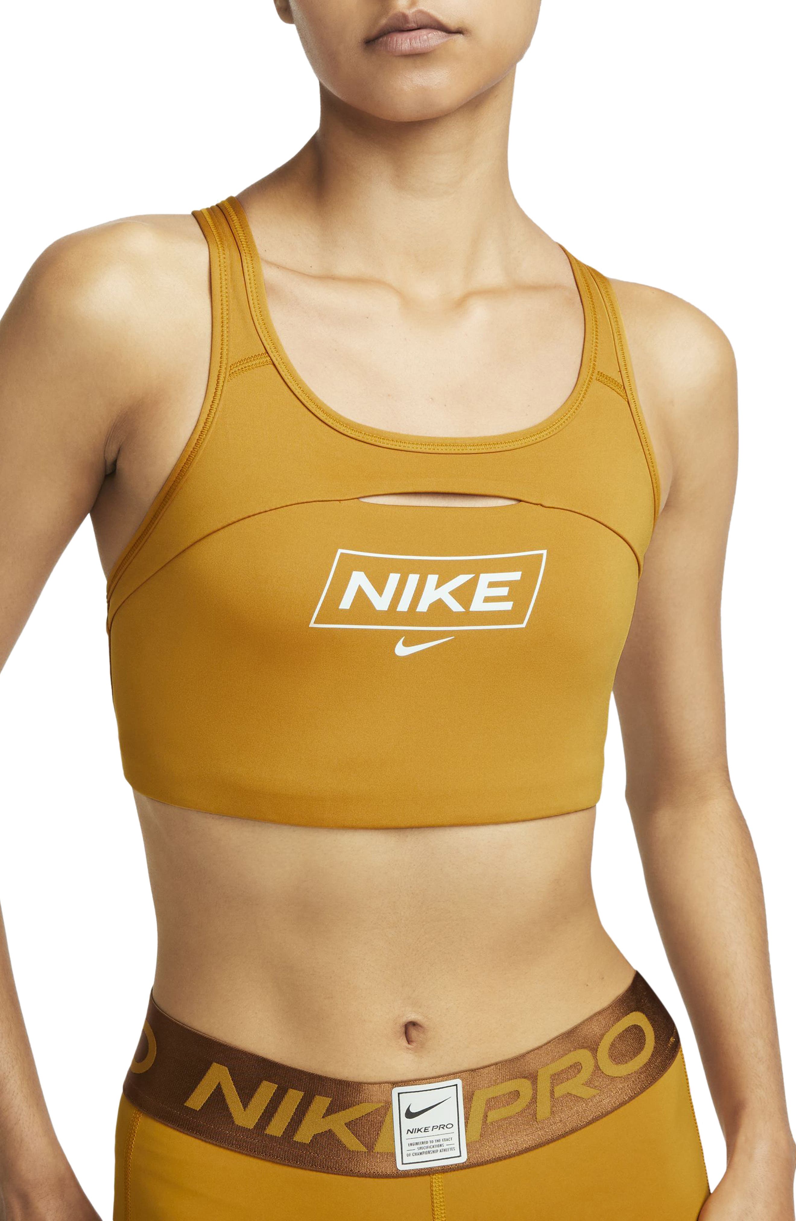 Monse Cropped Sports Bra in Yellow Womens Clothing Lingerie Bras 