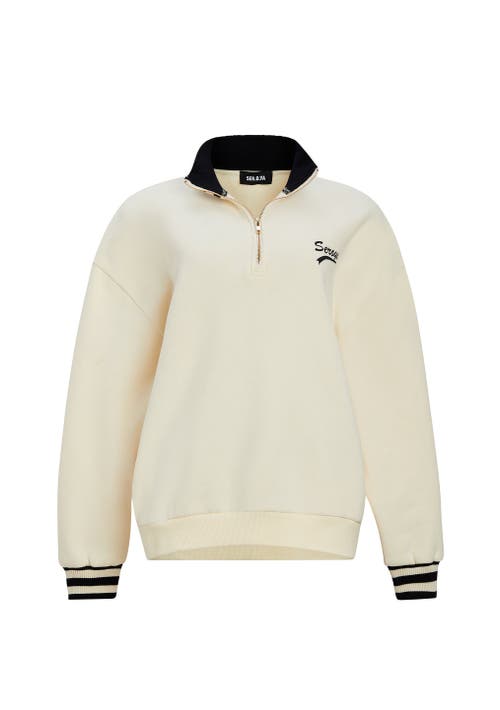 Shop Ser.o.ya Asbury Sweatshirt In Cream