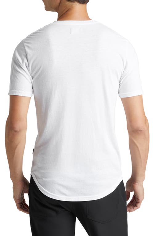 Shop Goodlife Triblend Scallop Hem T-shirt In White