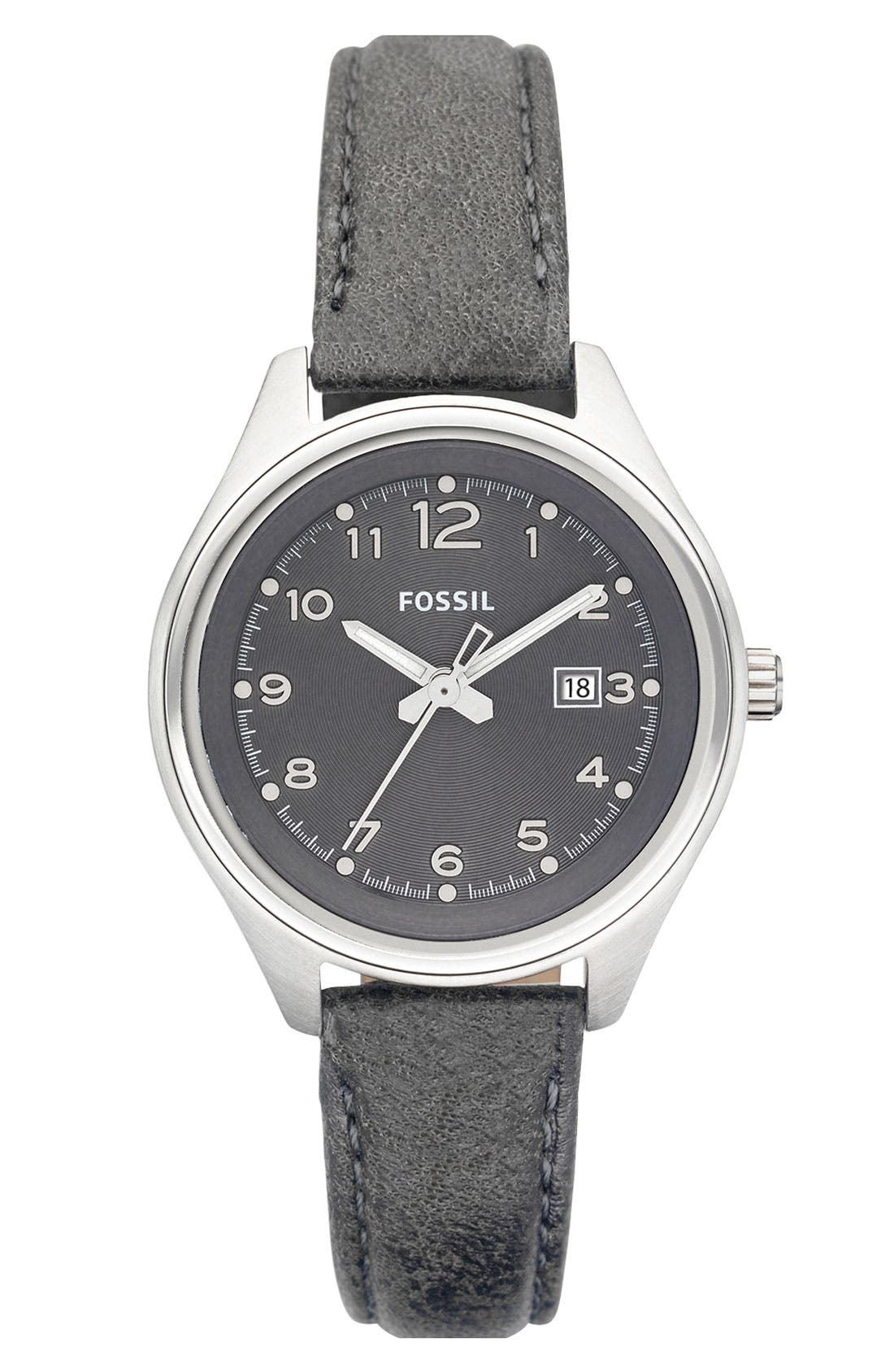 Fossil 'Flight' Leather Strap Watch | Nordstrom