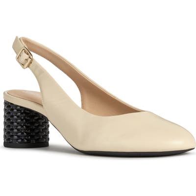 Geox Ortensia Slingback Pump, Beige