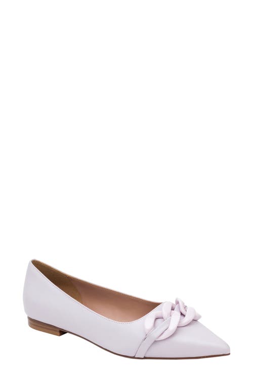 Nora Pointed Toe Flat in Lavender Fog