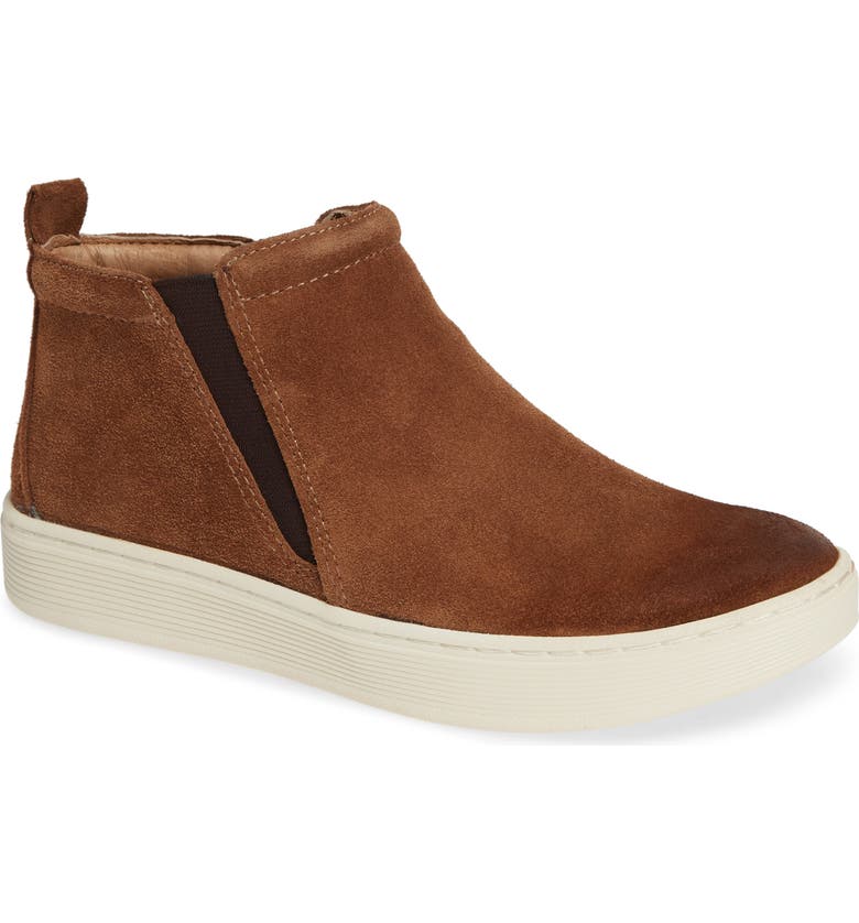 SÖFFT Britton II Waterproof Sneaker Bootie, Main, color, LIGHT BROWN SUEDE