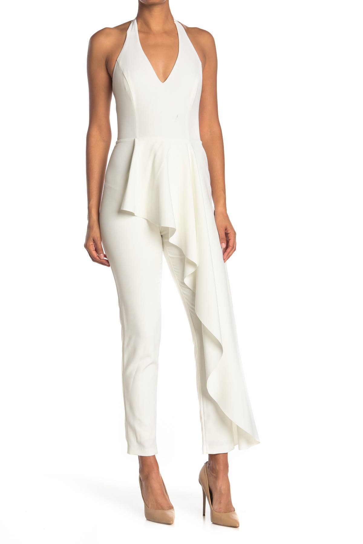 bebe halter jumpsuit