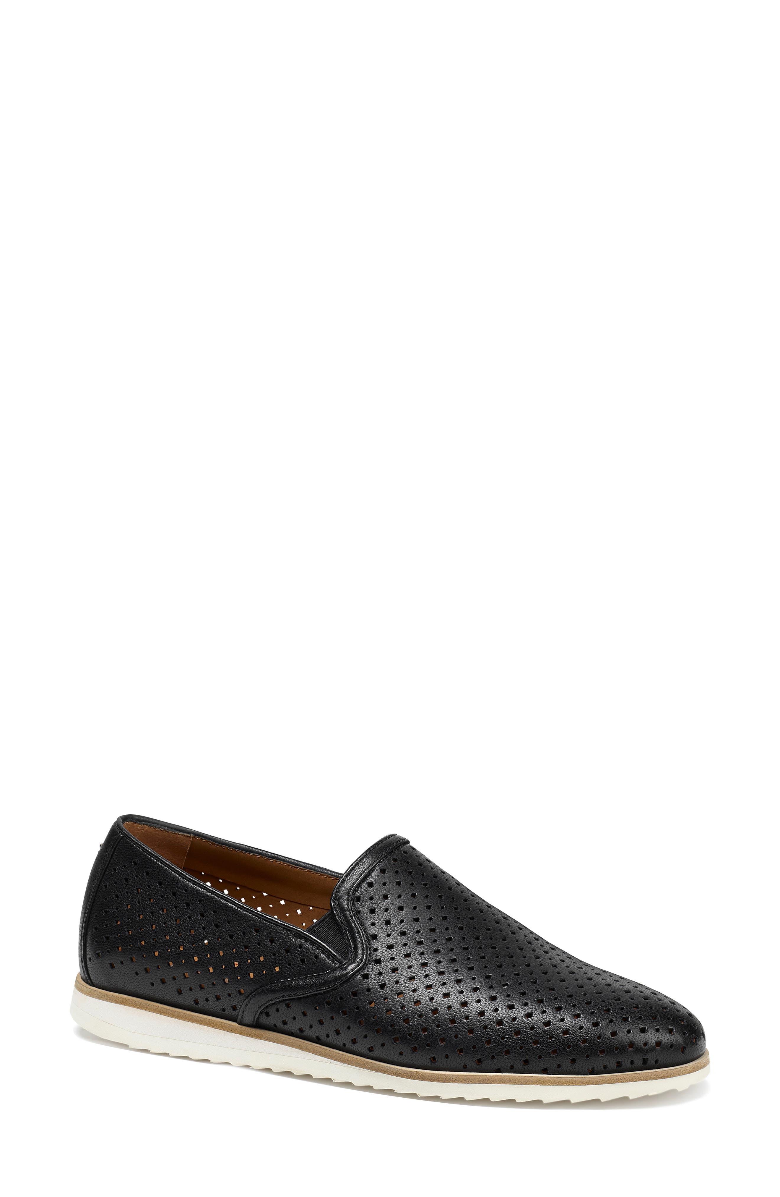 Trask Andi Perforated Flat, Black