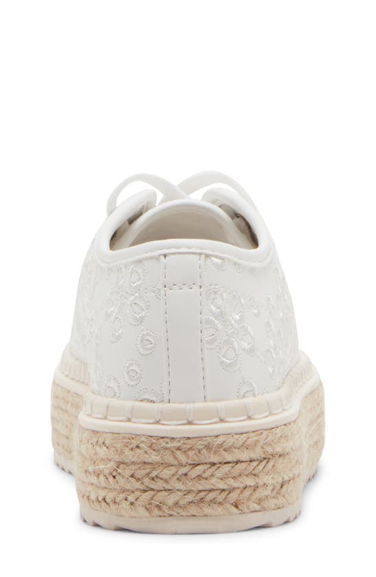 Shop Steve Madden Kids' Jsummers Espadrille Platform Sneaker In White
