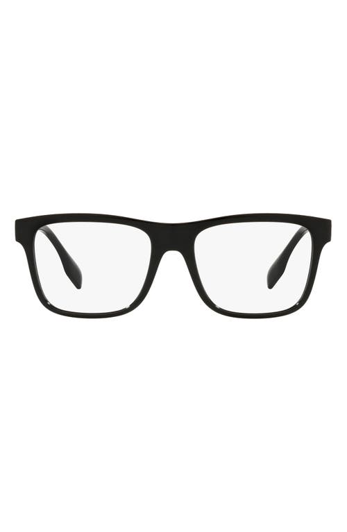burberry Carter 55mm Square Optical Glasses in Black at Nordstrom