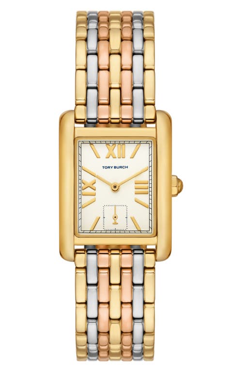 Tory Burch The Eleanor Bracelet Watch, 25mm x 34mm in Tri-Tone at Nordstrom