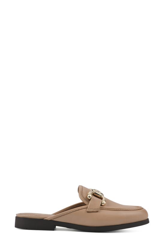 Shop White Mountain Footwear Castor Loafer Mule In Natural/ Leather
