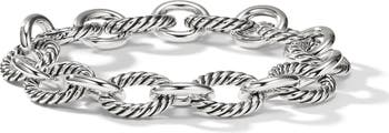 Oval Link Chain Bracelet in Sterling Silver, 12mm