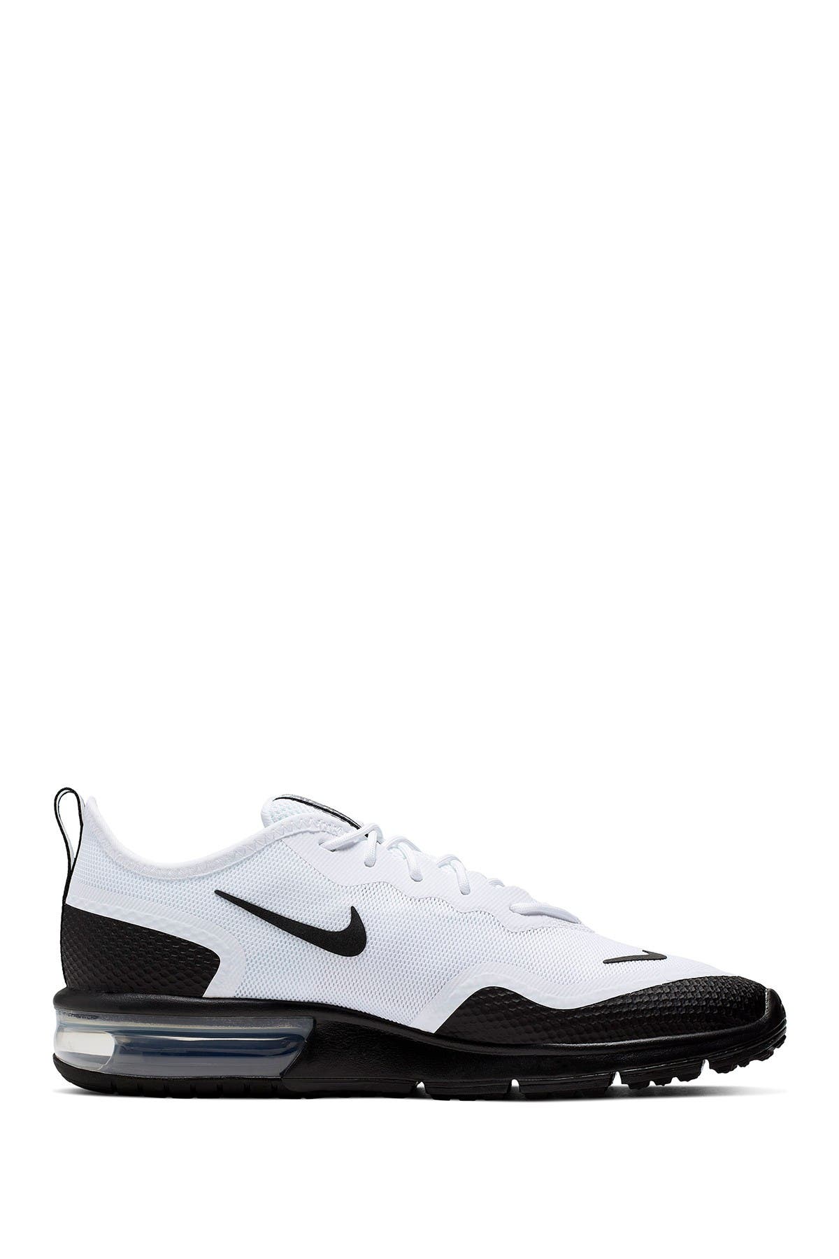 black & white air max sequent 4.5 trainers