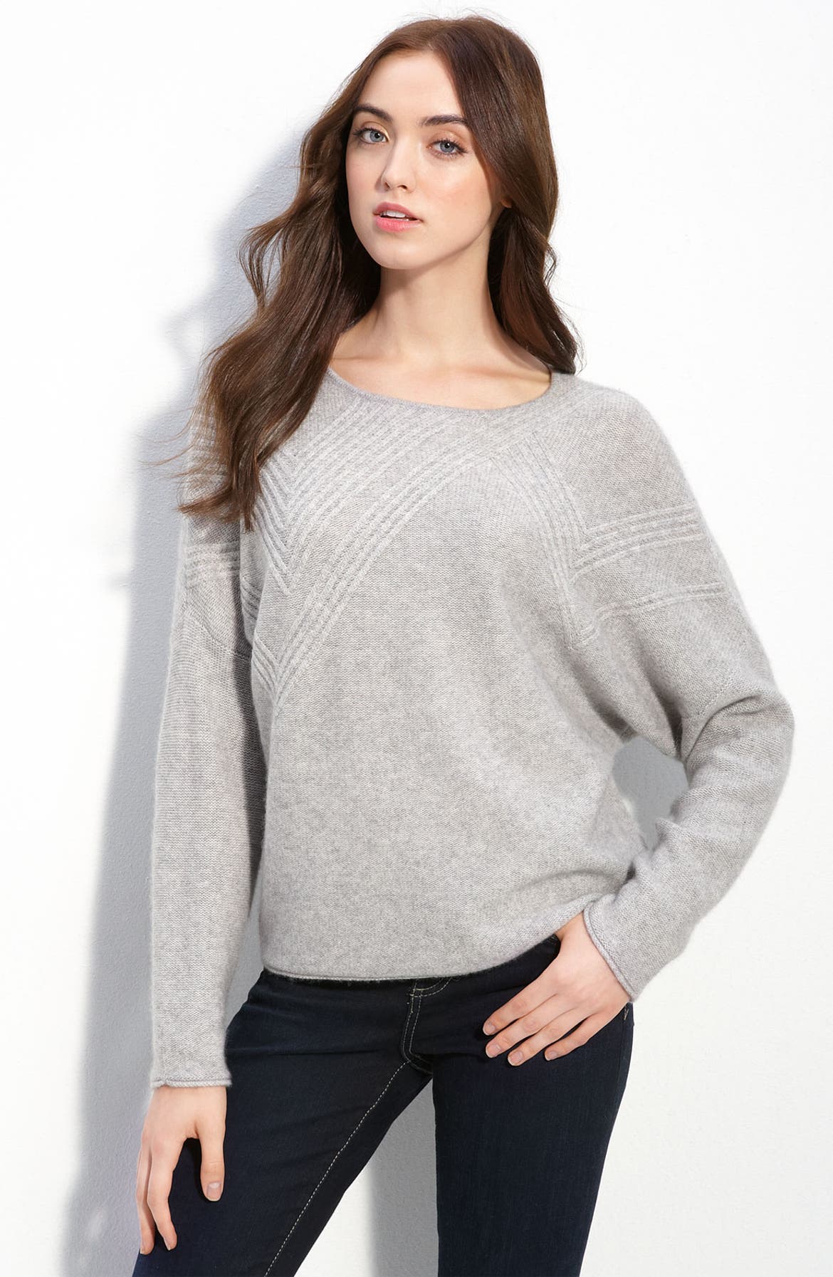 Only Mine Stitch Detail Wool & Cashmere Blend Sweater | Nordstrom