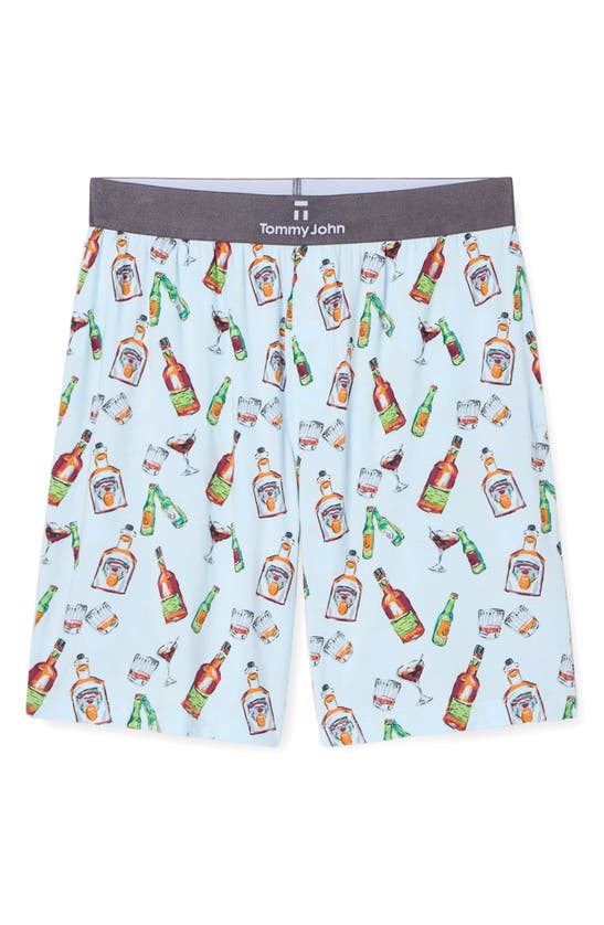 Shop Tommy John Second Skin Lounge Shorts In Spirits Of Dad