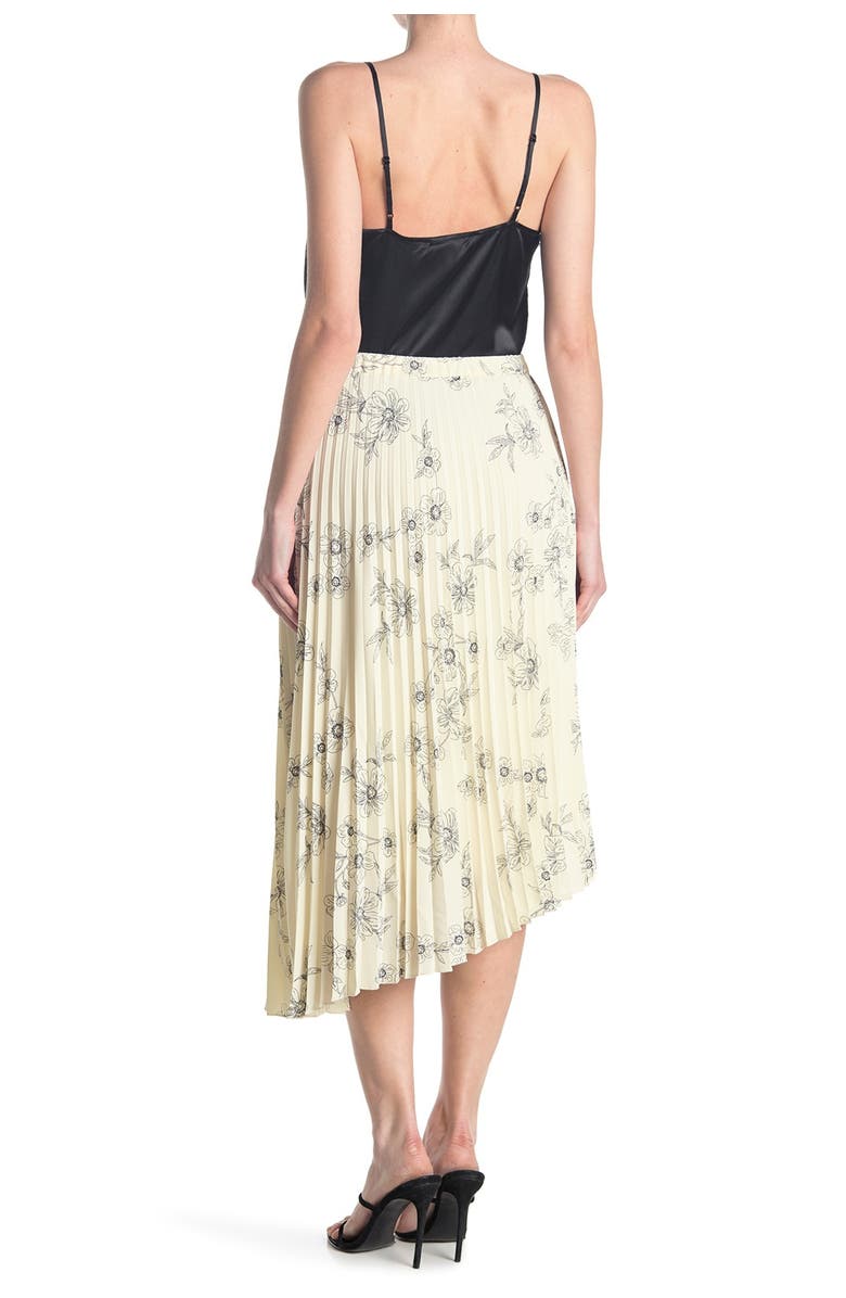 SANCTUARY The Summer Floral Pleated Skirt, Main, color, SKETCHED FLORAL