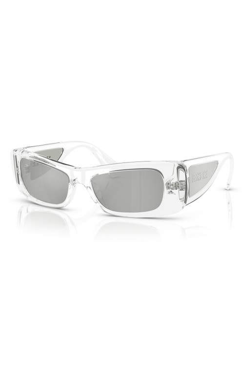 Versace 54mm Pillow Sunglasses In Crystal
