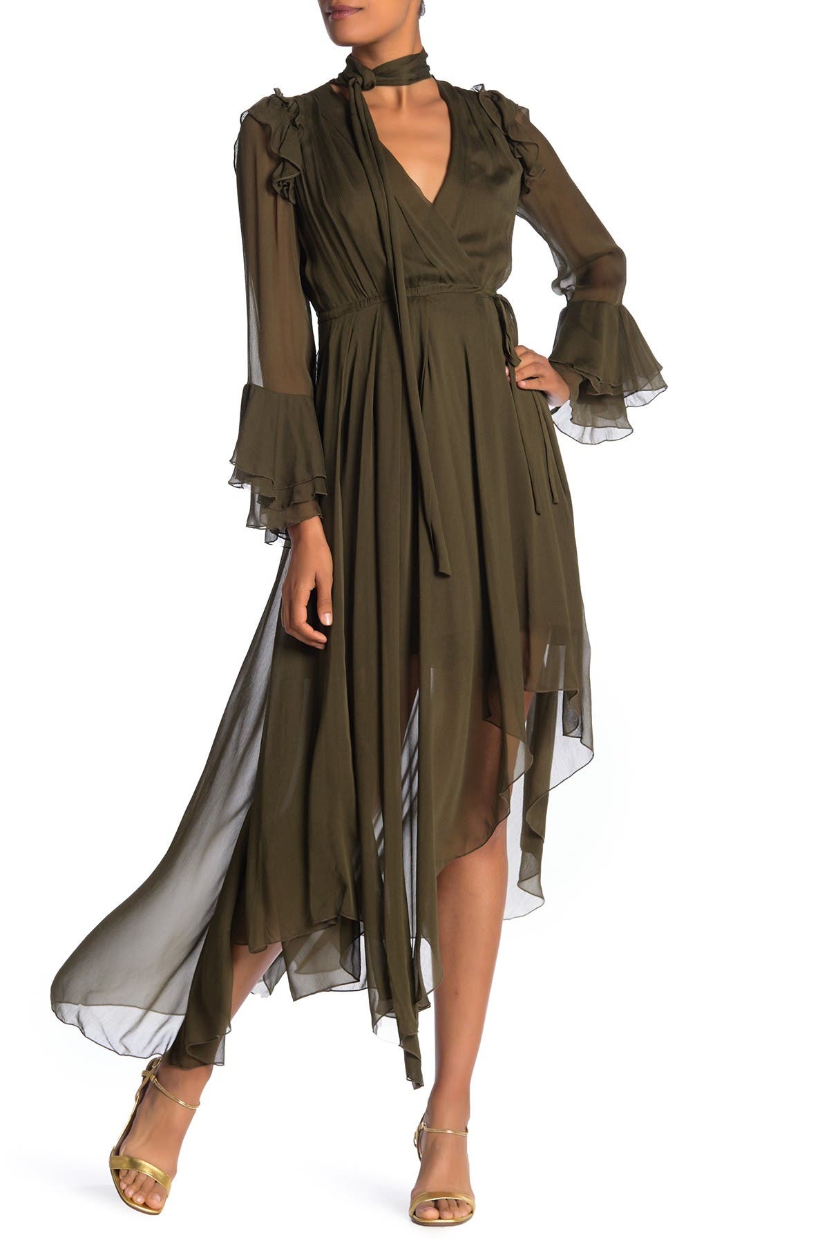 dvf chiffon dress