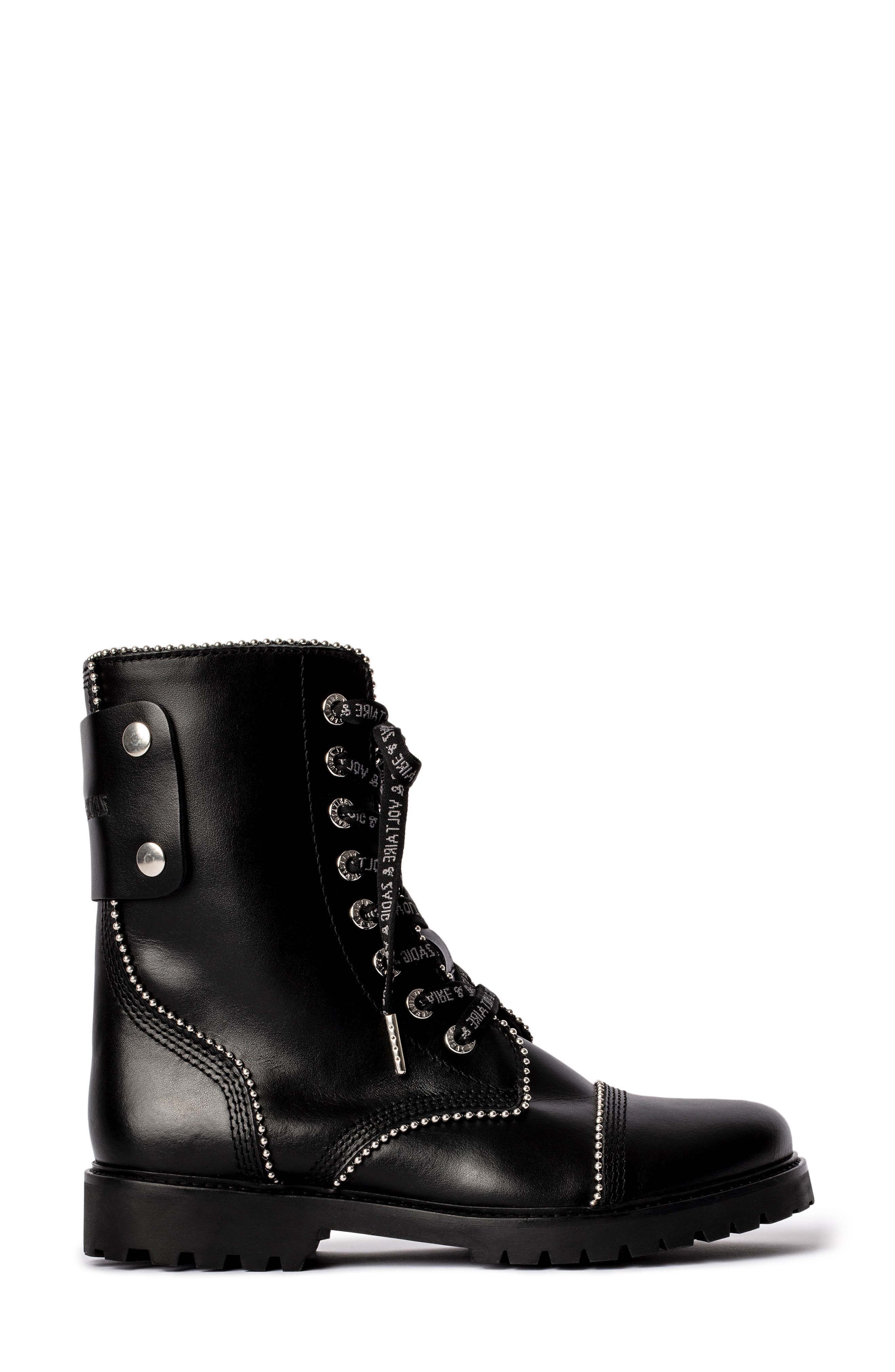 zadig and voltaire combat boots