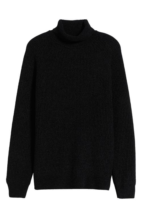 OPEN EDIT OPEN EDIT CHENILLE TURTLENECK SWEATER 