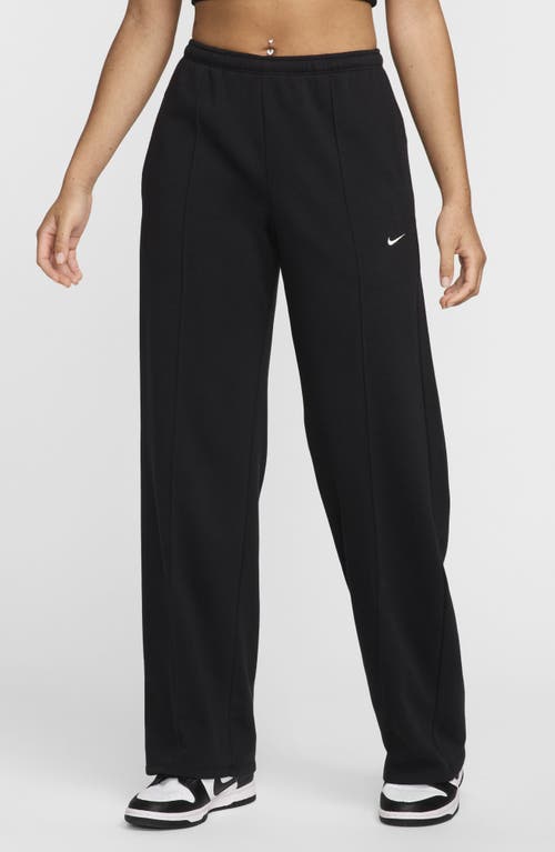 Shop Nike Sportswear Chill Sweatpants In Black/sail