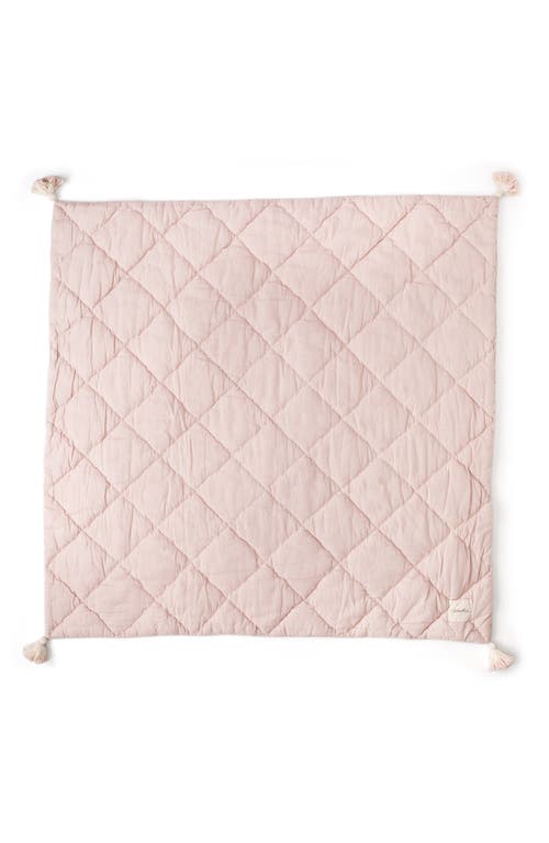 Pehr Quilted Nursery Blanket In Fawn/pink