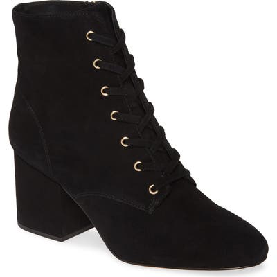 J.crew Lace Up Block Heel Bootie, Black