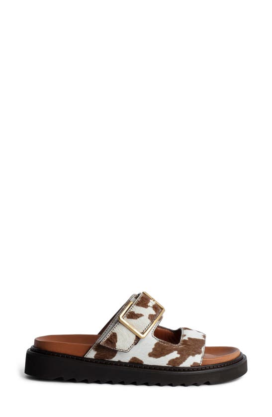 ZADIG & VOLTAIRE ZADIG & VOLTAIRE ALPHA CECILIA GENEUINE CALF HAIR SLIDE SANDAL